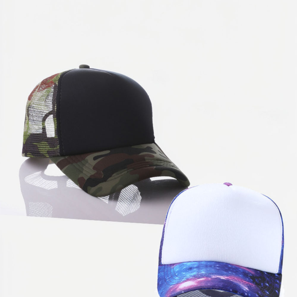 Trucker Cap Mesh - หมวกเบสบอลตาข่ายปรับขนาดได้ ใส่ได้ทั้งชายและหญิง ระบายอากาศได้ดี เหมาะสำหรับฤดูร้อน ป้องกันแสงแดด สำหรับกิจกรรมกลางแจ้ง