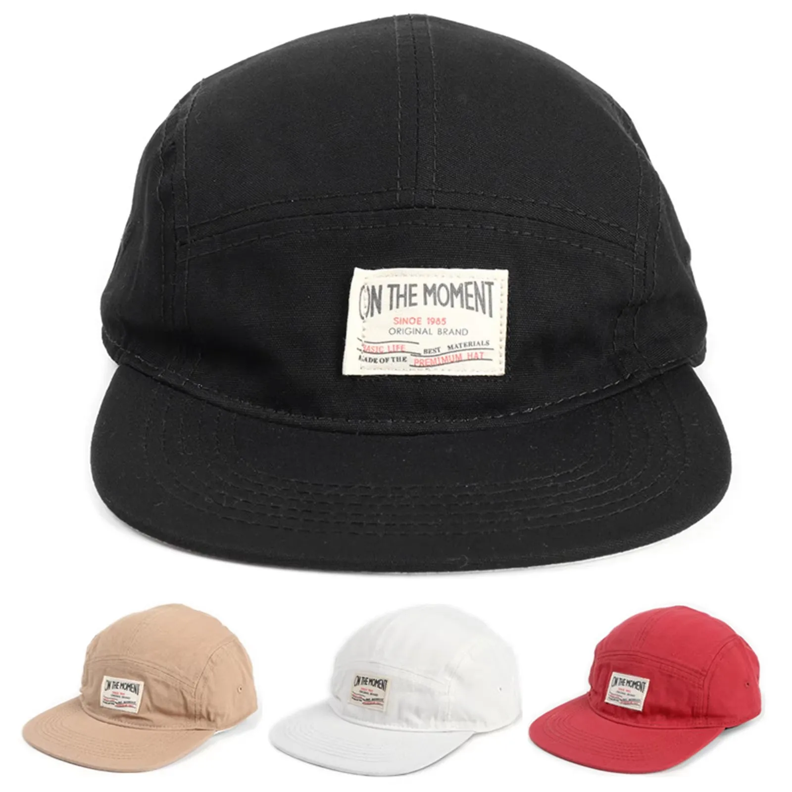 Corduroy Cap 5 Panel - หมวกเบสบอลผ้าฝ้าย 5 แผง รุ่นใหม่ล่าสุด หมวกสแนปแบ็ค หมวกแก๊ปผู้ชาย