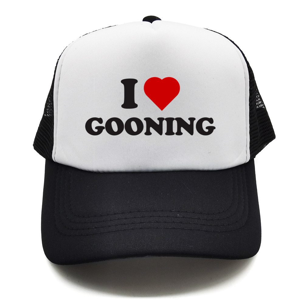 ตลก I Love Gooning เบสบอลหมวกฤ - Trucker Cap Mesh บทวิจารณ์และราคา