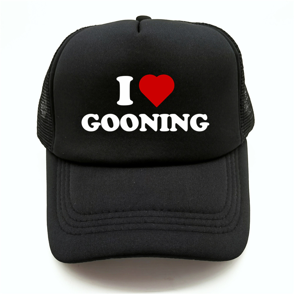 ตลก I Love Gooning เบสบอลหมวกฤ - Trucker Cap Mesh บทวิจารณ์และราคา