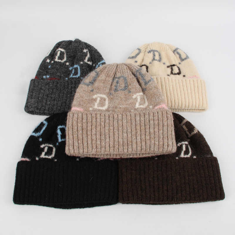 หมวกบีนนี่ถักลายแจ็คการ์ด ลวดล - Beanie Cuffed Knit บทวิจารณ์และราคา